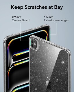 Foto 7 | Funda Esr Para Ipad Pro 13 M4 (2024), A Prueba De Golpes, Resistente Al Amarilleo, Transparente - Venta Internacional.