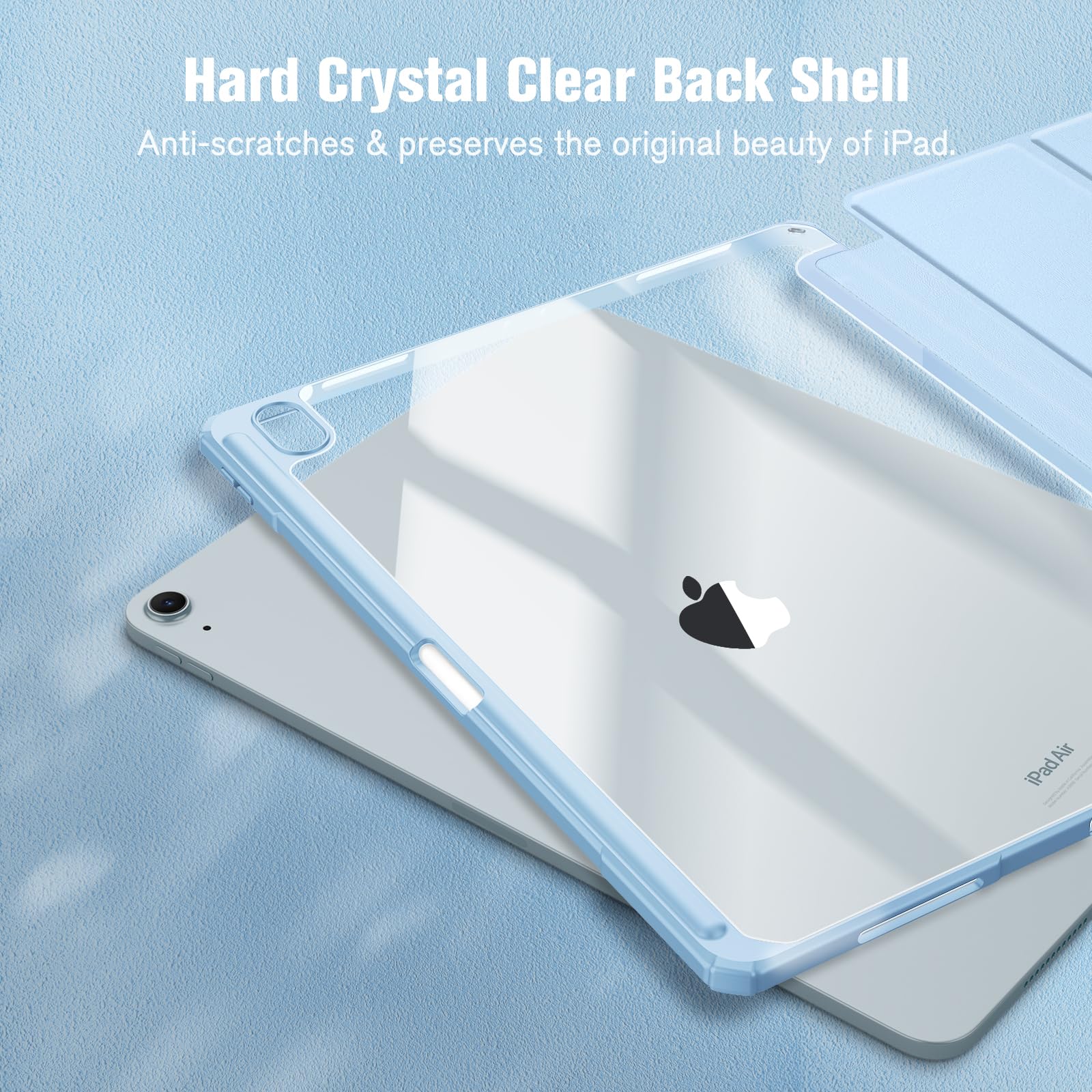 Foto 6 pulgar | Funda Fintie Hybrid Slim Para Ipad Air De 13 Pulgadas (m3) 2025, Color Azul Cielo - Venta Internacional.
