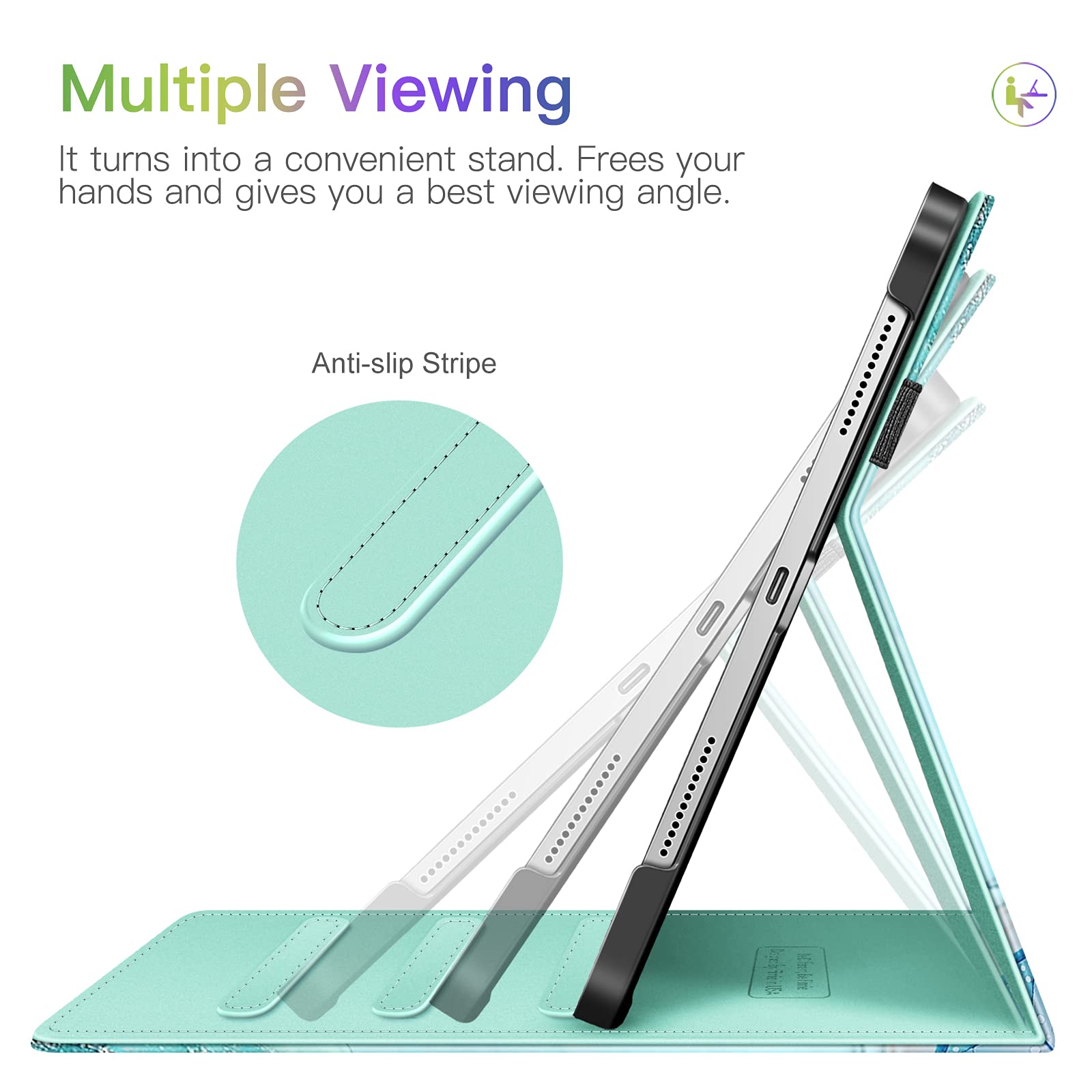 Foto 5 pulgar | Funda Fintie Para Ipad Air M3 (2025) /m2 (2024), Air 5th (2022) /4.ª Generación (2020) - Venta Internacional.