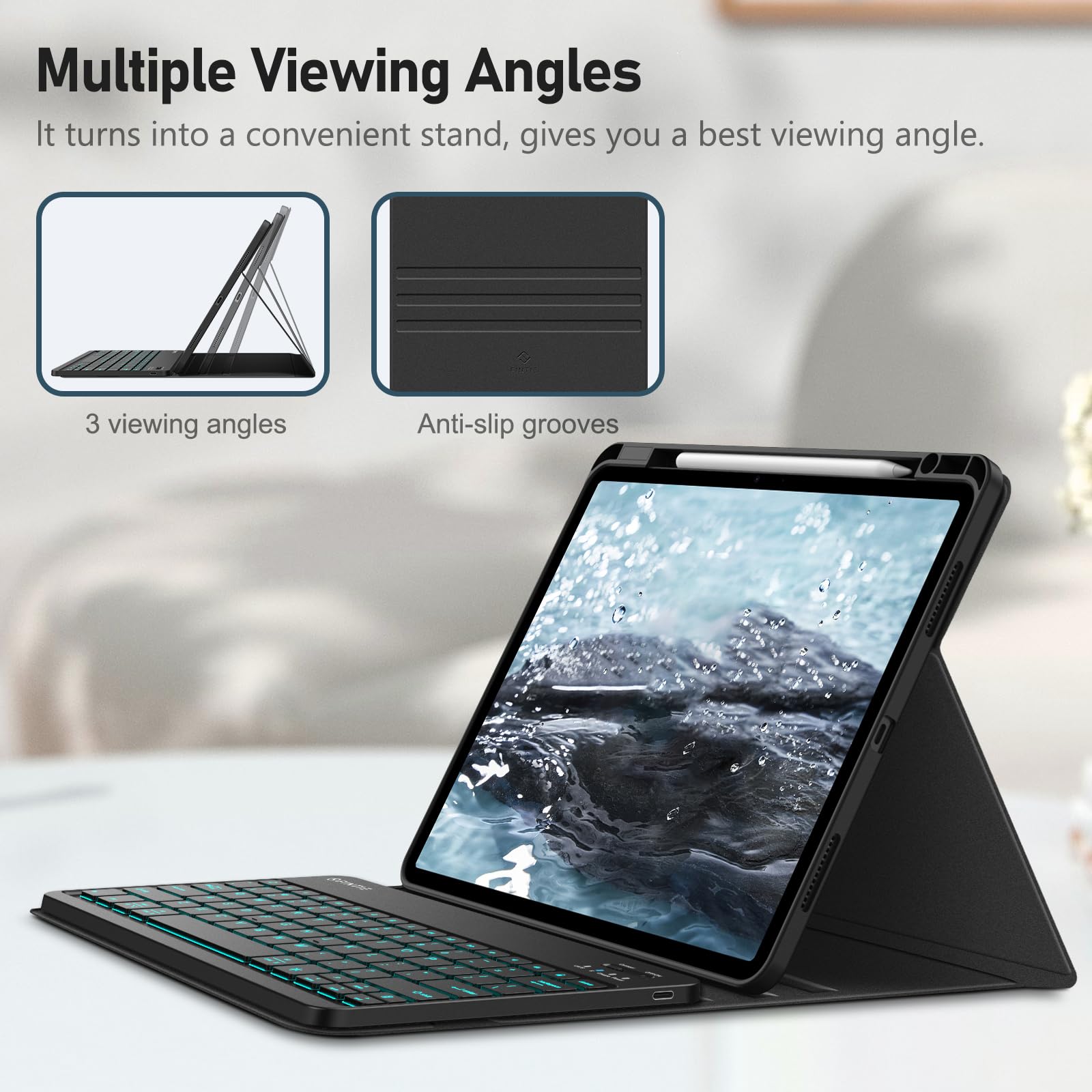 Foto 7 pulgar | Funda Con Teclado Fintie Para Ipad Air De 13 Pulgadas (m3) 2025/ (m2) 2024 - Venta Internacional.
