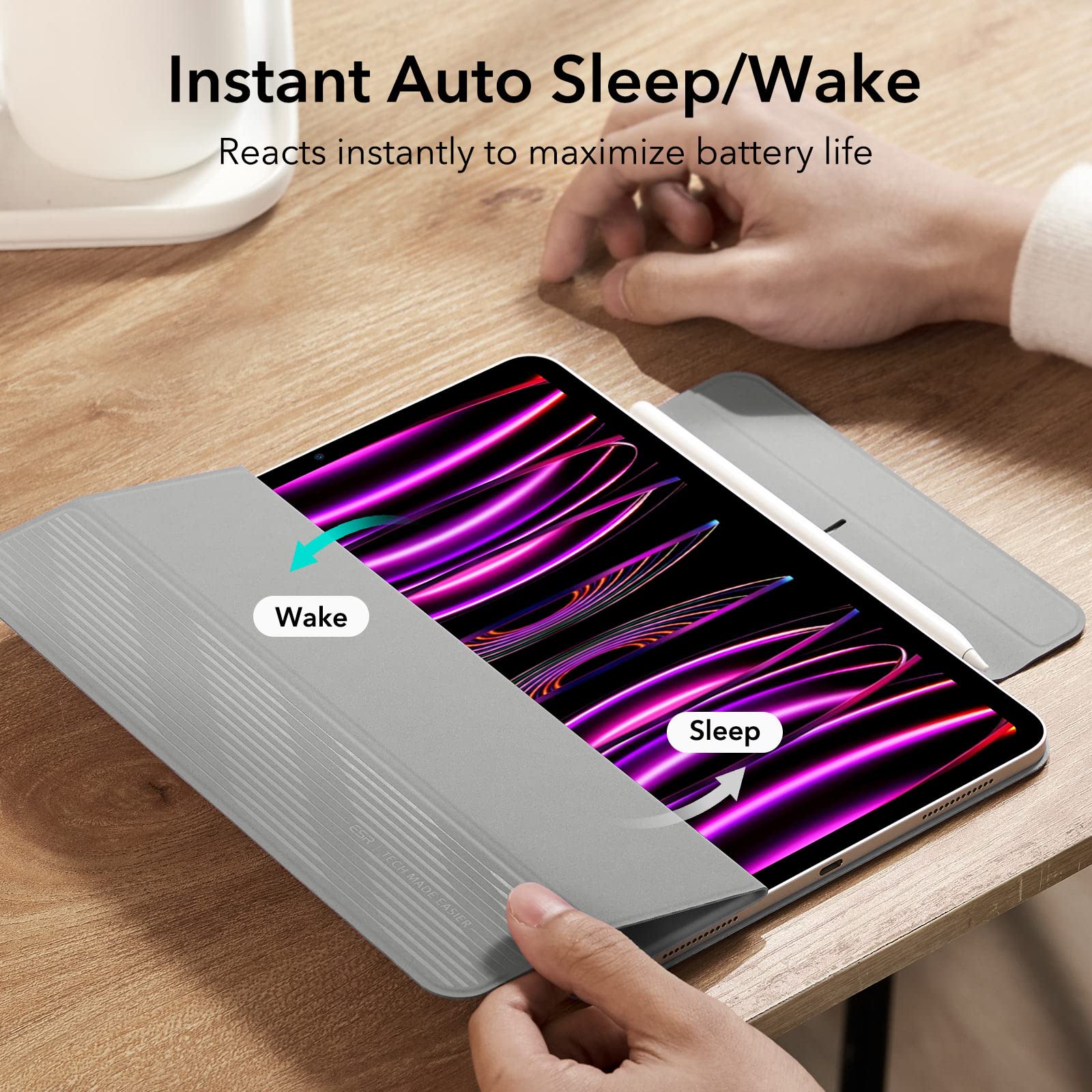 Foto 8 pulgar | Funda Esr Rebound Magnetic Para Ipad Pro 12.9 De 6.ª, 5.ª Y 4.ª Generación - Venta Internacional.