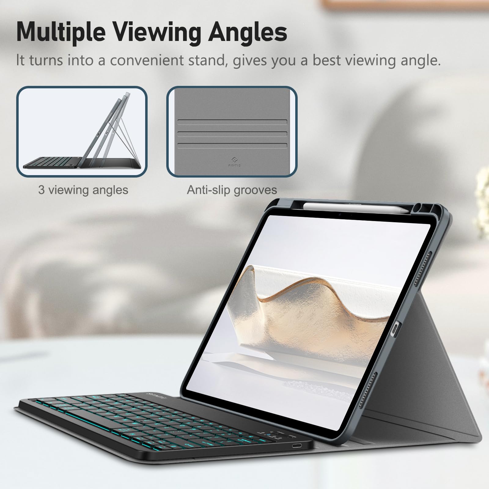 Foto 7 pulgar | Funda Con Teclado Fintie Para Ipad Pro 13 Pulgadas (m4) 2024 Con Lápiz - Venta Internacional.