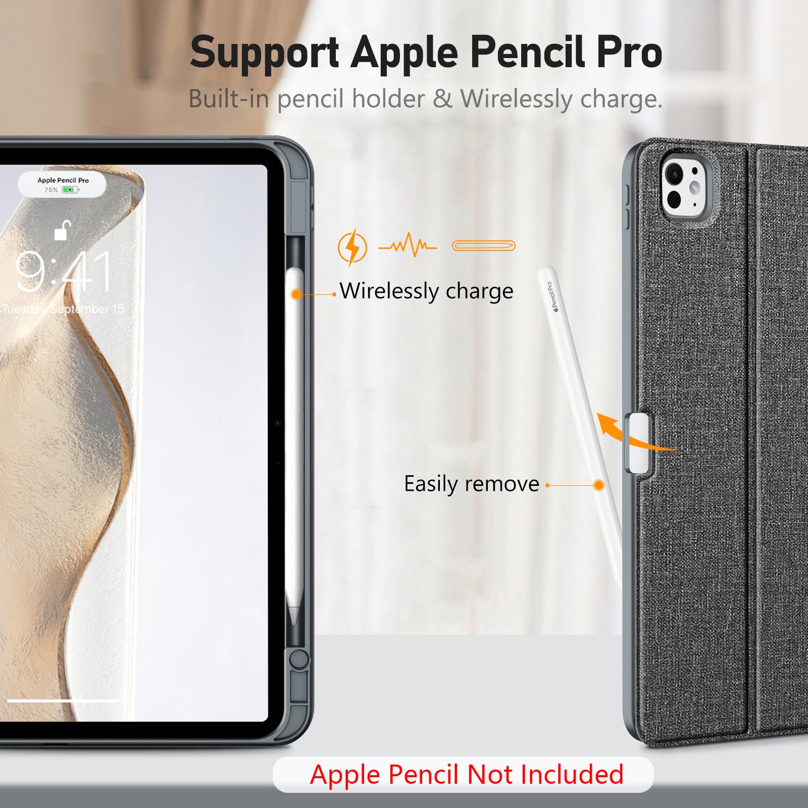 Foto 7 | Funda Con Teclado Fintie Para Ipad Pro 13 Pulgadas (m4) 2024 Con Lápiz - Venta Internacional.