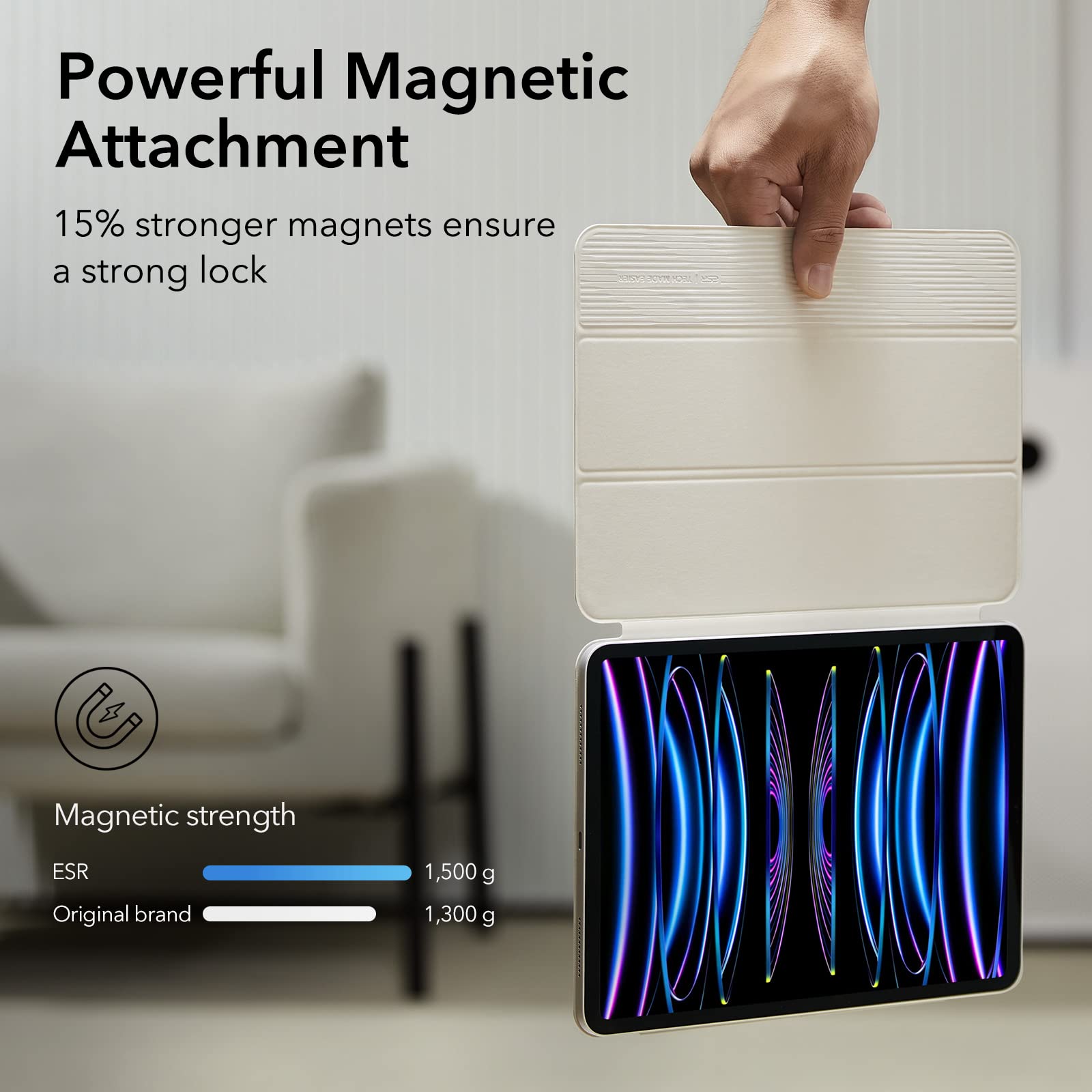 Foto 3 | Funda Esr Rebound Magnetic Compatible Con Ipad Pro De 11 Pulgadas - Venta Internacional.