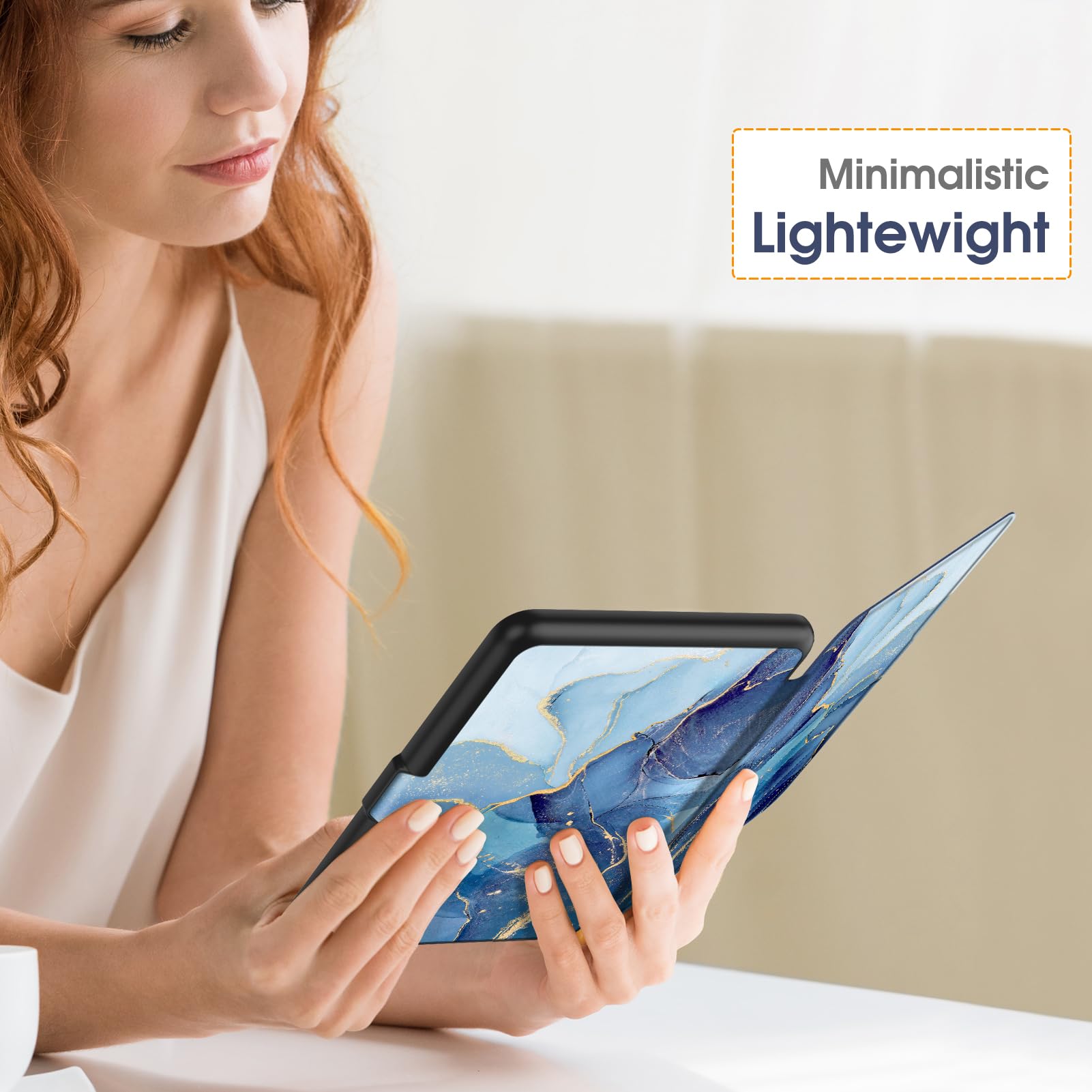 Foto 5 | Funda Fintie Para Kindle Paperwhite 12.ª Generación (2024) Ocean Marble - Venta Internacional.