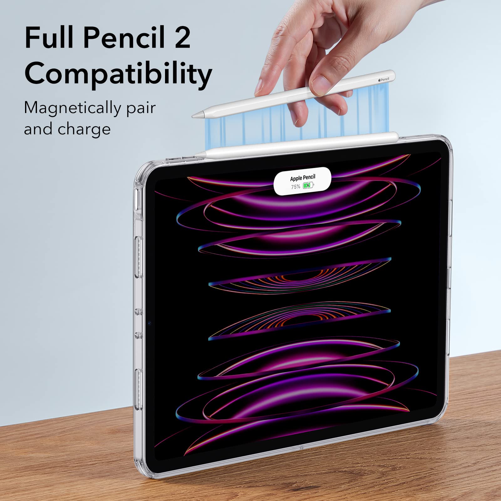 Foto 7 pulgar | Funda Esr Para Ipad Pro 12.9 (2022/2021) De 6.ª Y 5.ª Generación, Resistente Al Amarilleo - Venta Internacional.