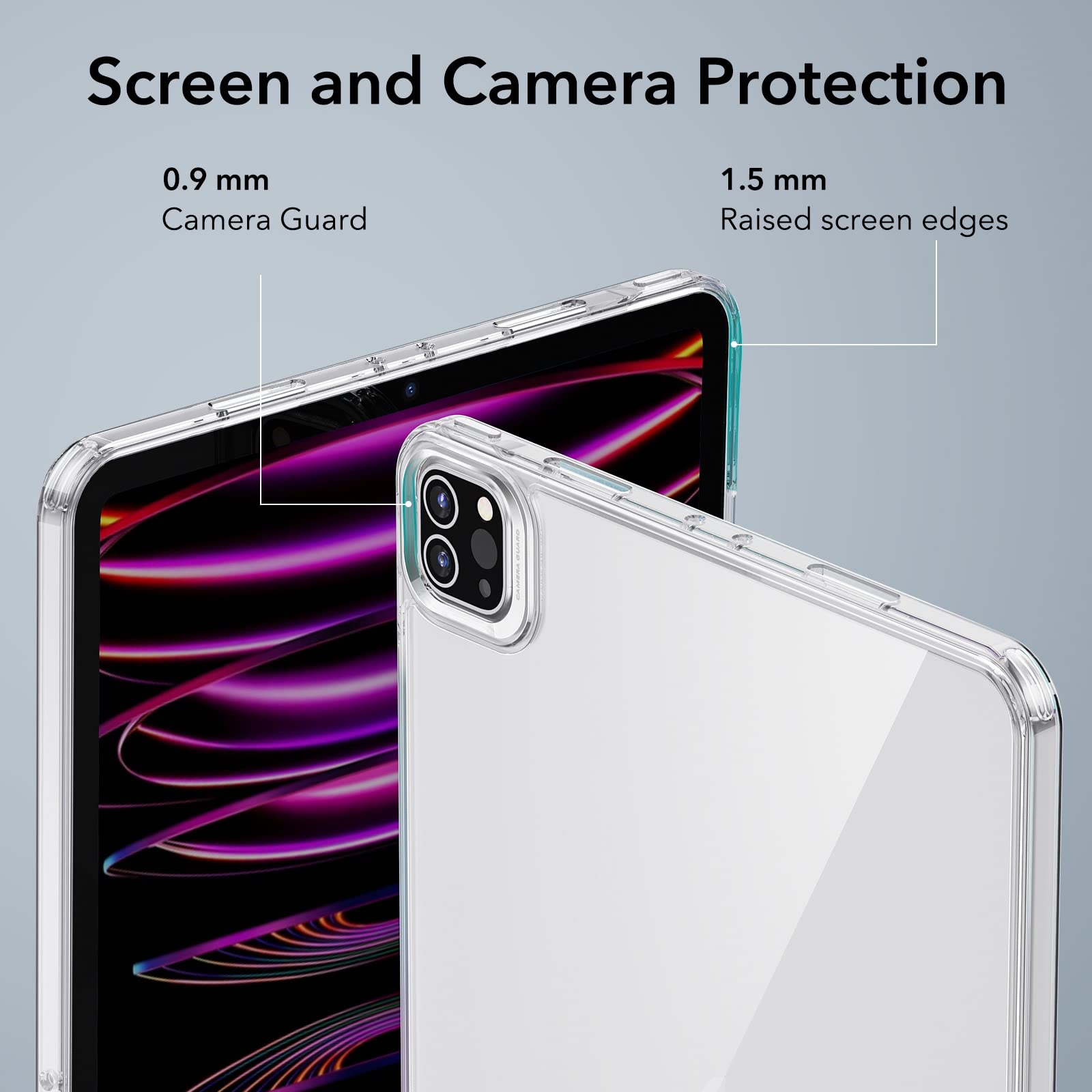 Foto 8 pulgar | Funda Esr Para Ipad Pro 12.9 (2022/2021) De 6.ª Y 5.ª Generación, Resistente Al Amarilleo - Venta Internacional.