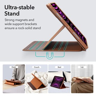 Foto 4 | Funda Esr Para Ipad Pro 12.9 (6.ª Y 5.ª Gen., 2022/2021), Color Marrón - Venta Internacional.
