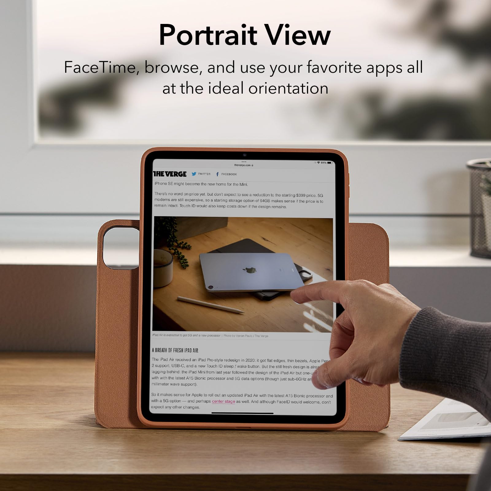 Foto 6 | Funda Esr Para Ipad Pro 12.9 (6.ª Y 5.ª Gen., 2022/2021), Color Marrón - Venta Internacional.