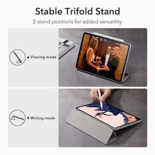 Foto 4 | Funda Para Ipad Pro 11 Esr Rebound Magnetic Con Soporte Bidireccional, Gris - Venta Internacional.