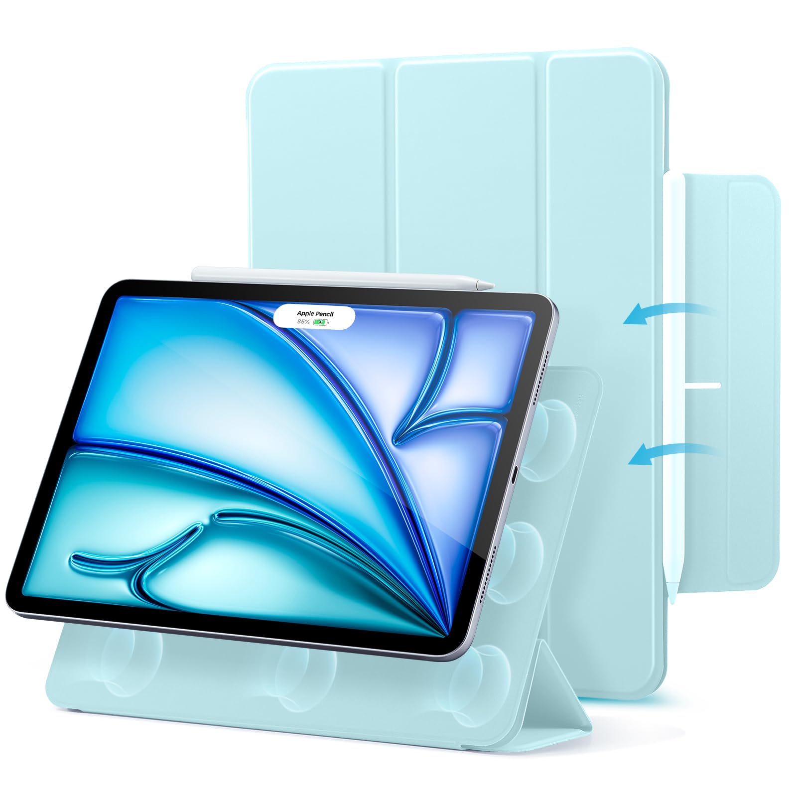 Funda Esr Para Ipad Air M3/m2 De 11 Pulgadas (2025/2024), Color Azul Claro - Venta Internacional.