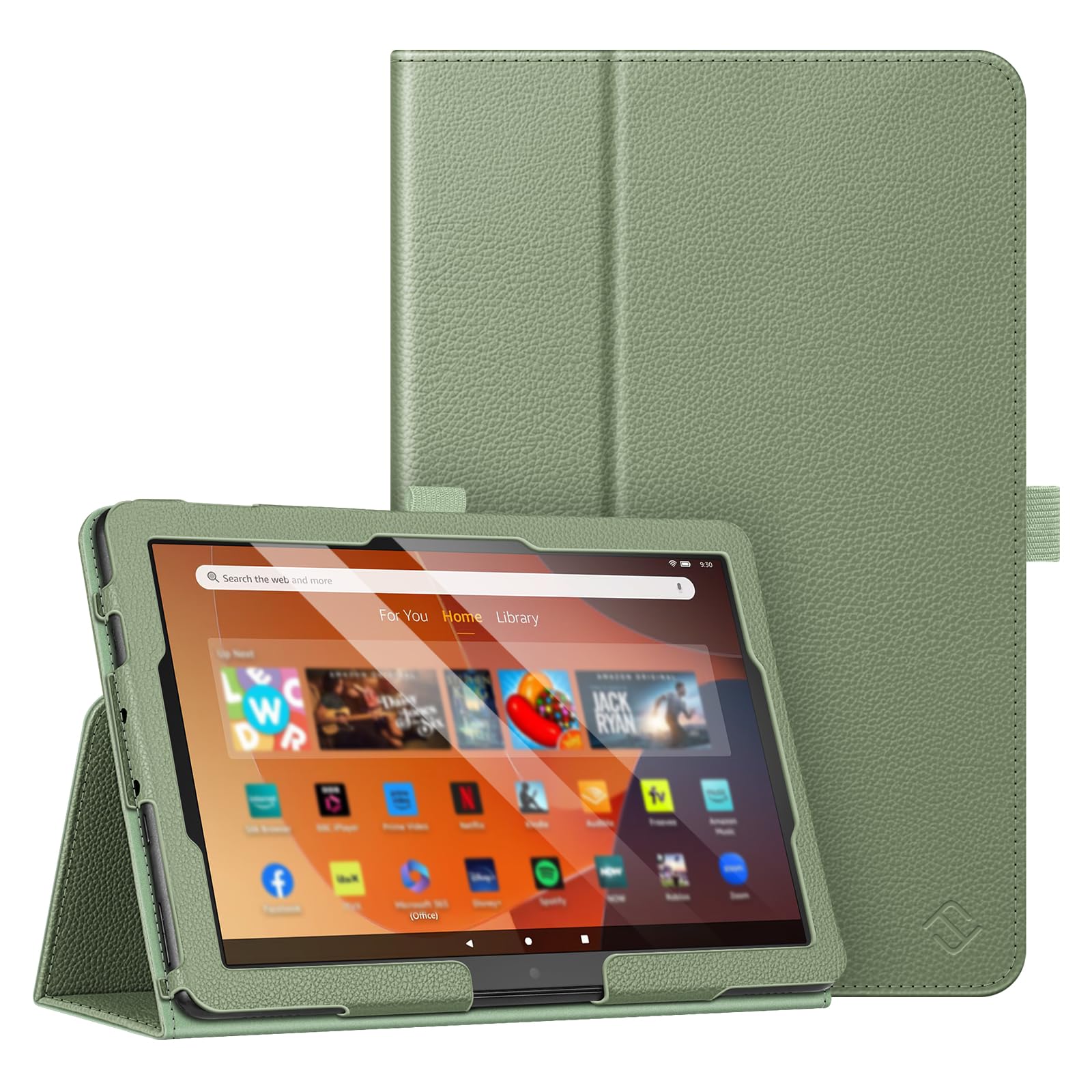 Foto 1 | Funda Tipo Folio Fintie Para Tablet Amazon Fire Hd 10/10 Plus, Color Verde - Venta Internacional.