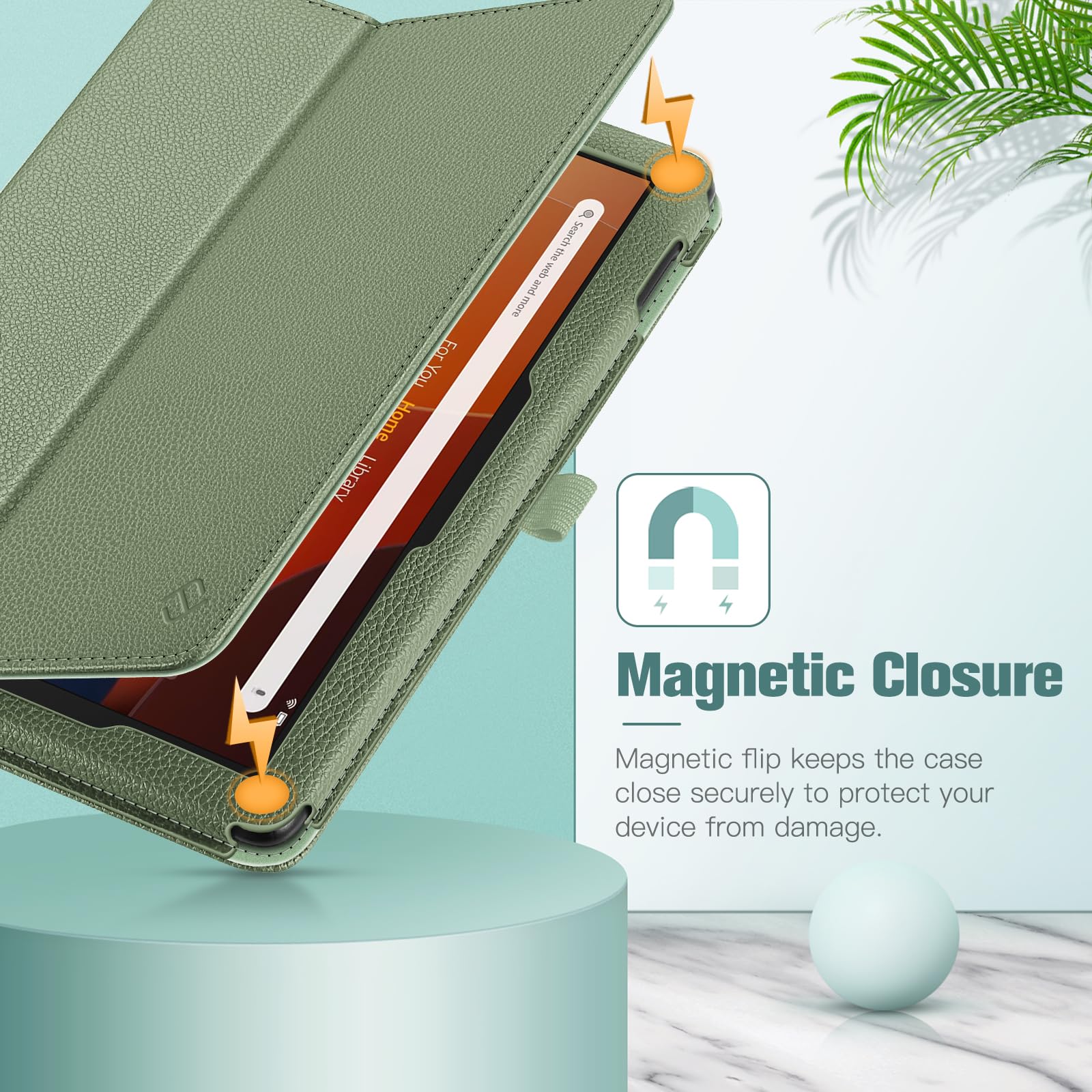 Foto 6 pulgar | Funda Tipo Folio Fintie Para Tablet Amazon Fire Hd 10/10 Plus, Color Verde - Venta Internacional.