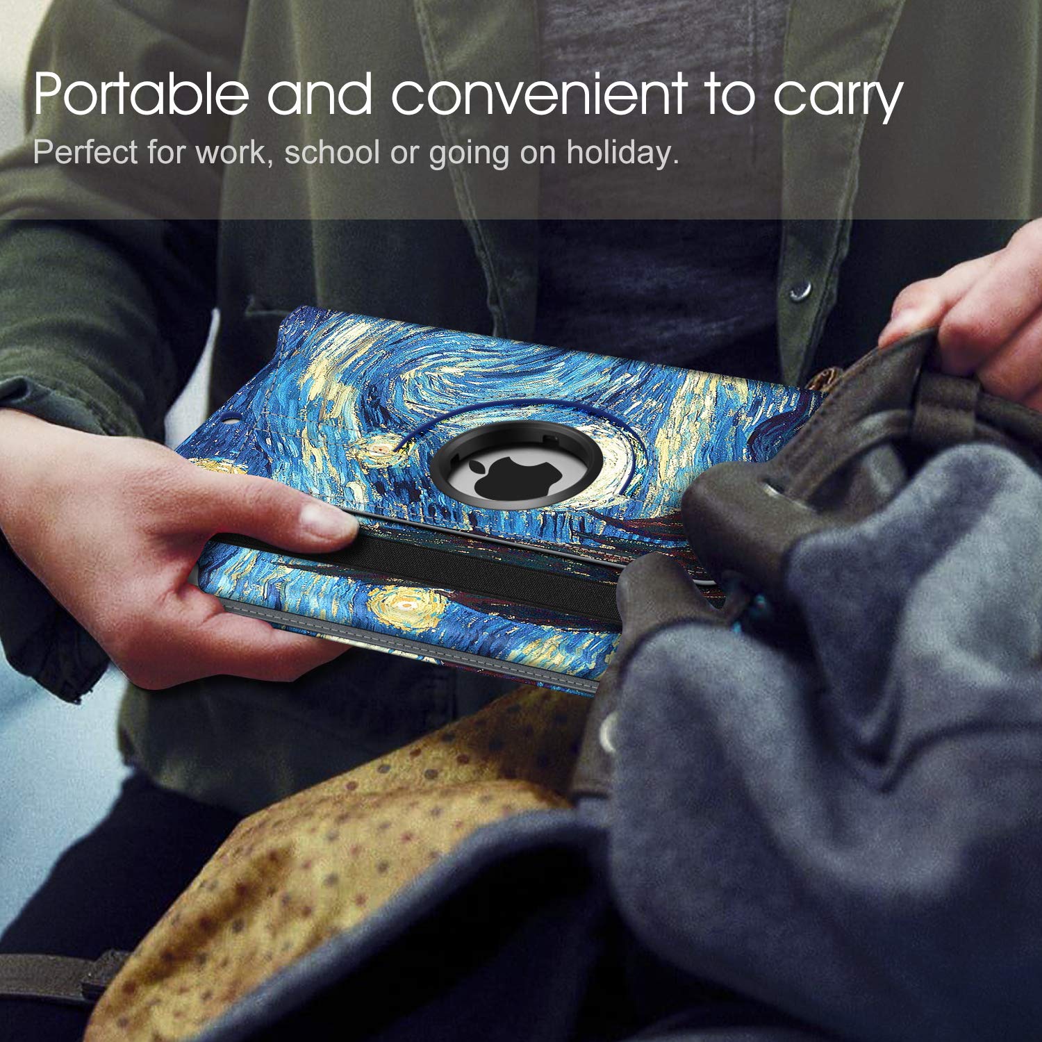 Foto 8 pulgar | Funda Giratoria Fintie Para Ipad De 9ª, 8ª Y 7ª Generación De 10,2 Pulgadas, Azul - Venta Internacional.