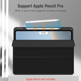 Foto 5 | Funda Fintie Hybrid Slim Para Ipad Pro 13 Pulgadas (m4) 2024 Negra - Venta Internacional.