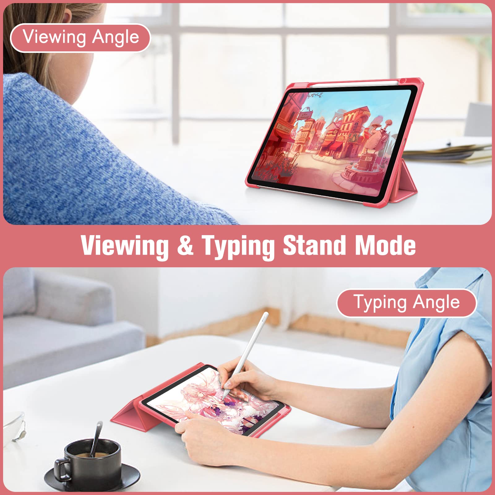 Foto 4 | Funda Fintie Hybrid Slim Para Ipad Air De 11 Pulgadas M3 (2025) /m2  - Venta Internacional.