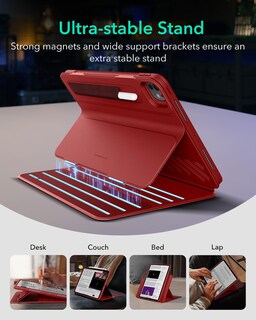 Foto 4 | Funda Esr Shift Series Para Ipad Pro De 11 Pulgadas Y 2024 (5.ª Generación), Color Rojo - Venta Internacional.
