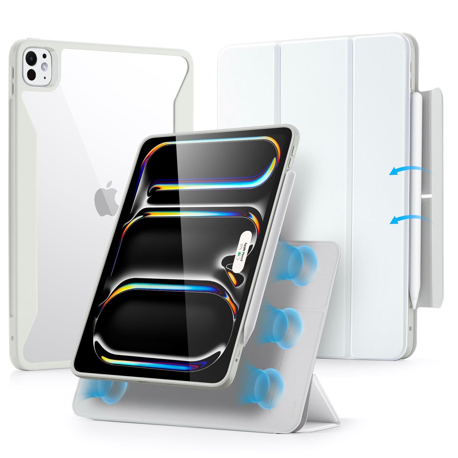 Foto 2 pulgar | Funda Esr Para Ipad Pro M4 De 13 Pulgadas (2024) Con Soporte Para Lápices, Color Blanco - Venta Internacional.