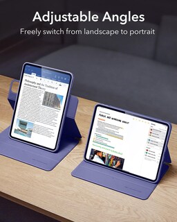 Foto 5 | Funda Esr Para Ipad Pro 11 2024 5ª Generación Con Soporte Para Lápices, Color Morado - Venta Internacional.