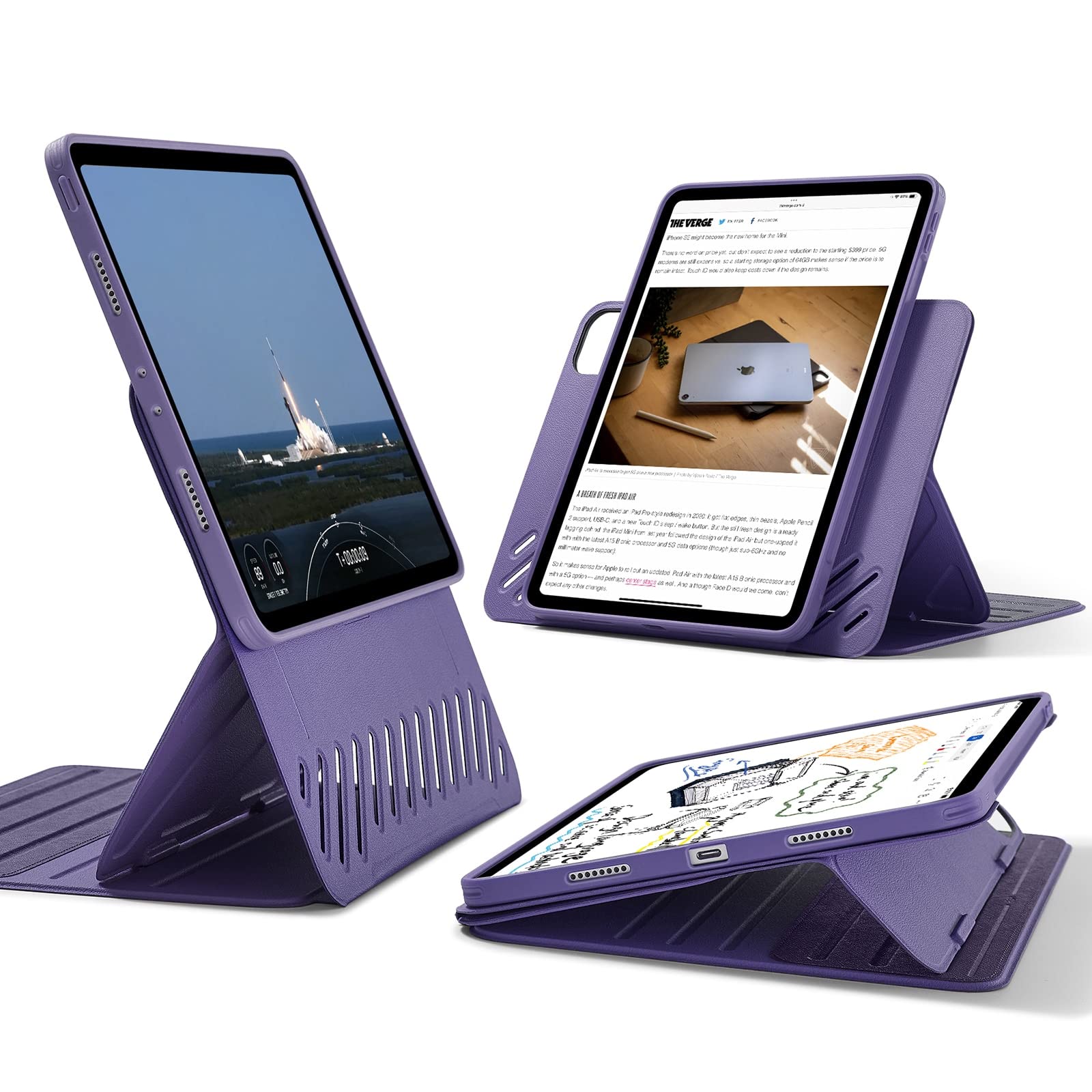 Foto 2 pulgar | Funda Esr Para Ipad Pro De 11 Pulgadas (2022/2021/2020/2018) Morada - Venta Internacional.
