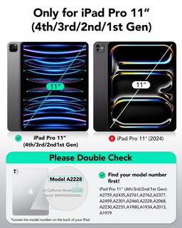 Foto 2 | Funda Esr Para Ipad Pro De 11 Pulgadas (2022/2021/2020/2018) Morada - Venta Internacional.
