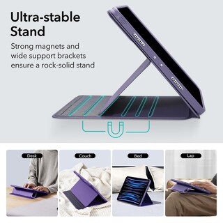Foto 4 | Funda Esr Para Ipad Pro De 11 Pulgadas (2022/2021/2020/2018) Morada - Venta Internacional.
