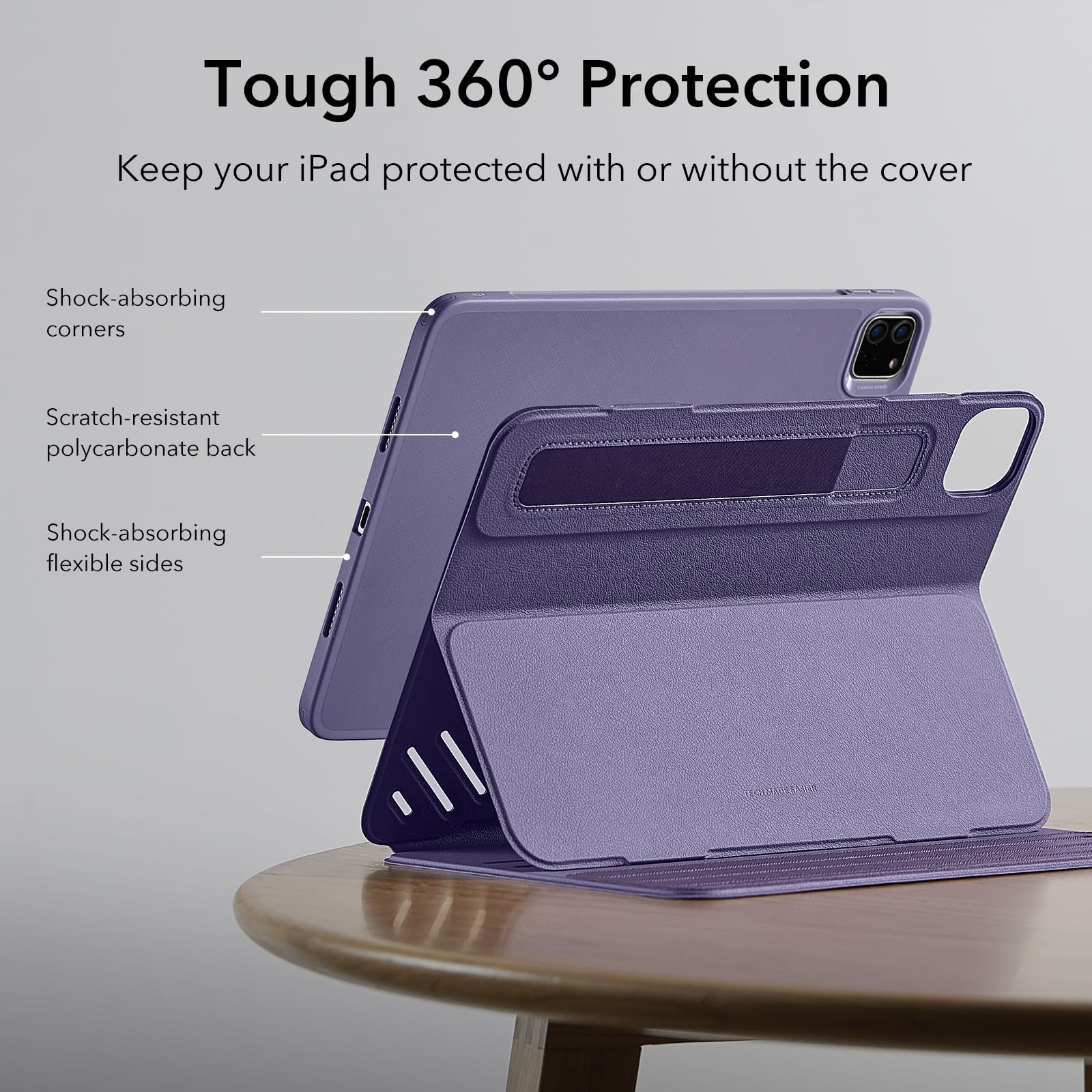 Foto 7 | Funda Esr Para Ipad Pro De 11 Pulgadas (2022/2021/2020/2018) Morada - Venta Internacional.