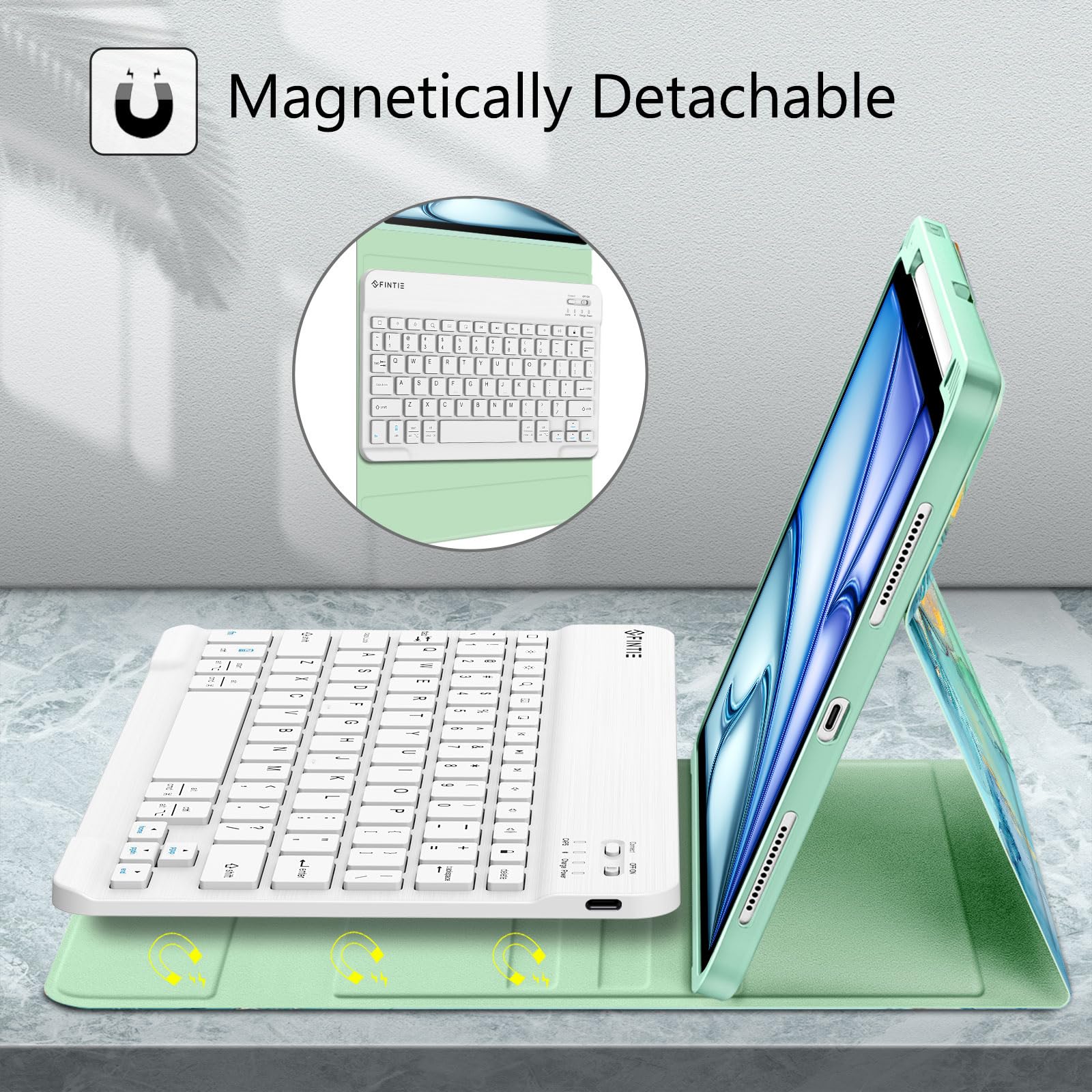 Foto 4 pulgar | Funda Con Teclado Fintie Para Ipad Air 11 M3 (2025) /m2 (2024) - Venta Internacional.