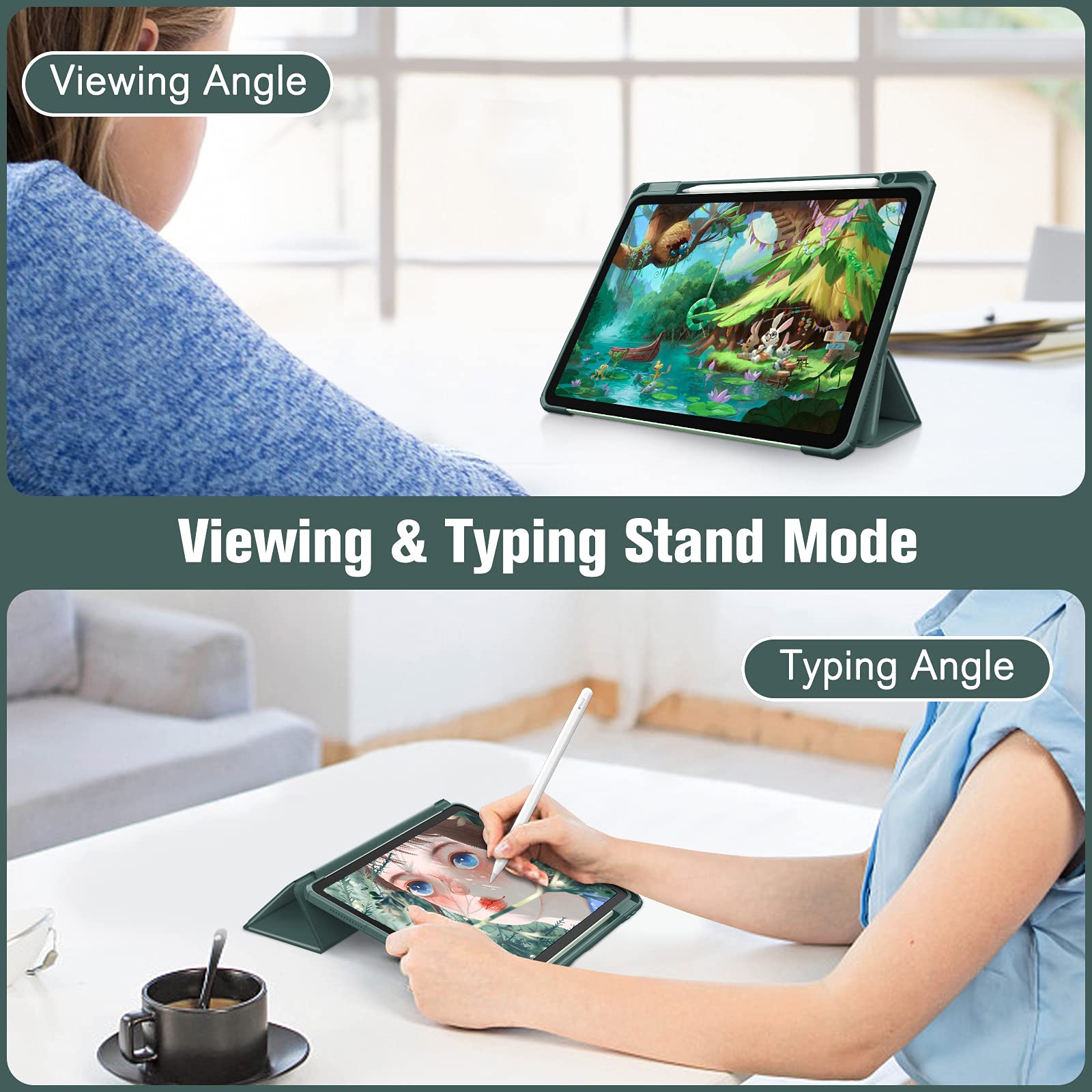Foto 5 pulgar | Funda Fintie Hybrid Slim Para Ipad Air De 11 Pulgadas M3 (2025) /m2 (2024) - Venta Internacional.