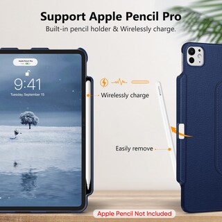 Foto 6 | Funda Giratoria Fintie Para Ipad Pro De 13 Pulgadas (m4) 2024 Con Lápiz - Venta Internacional.