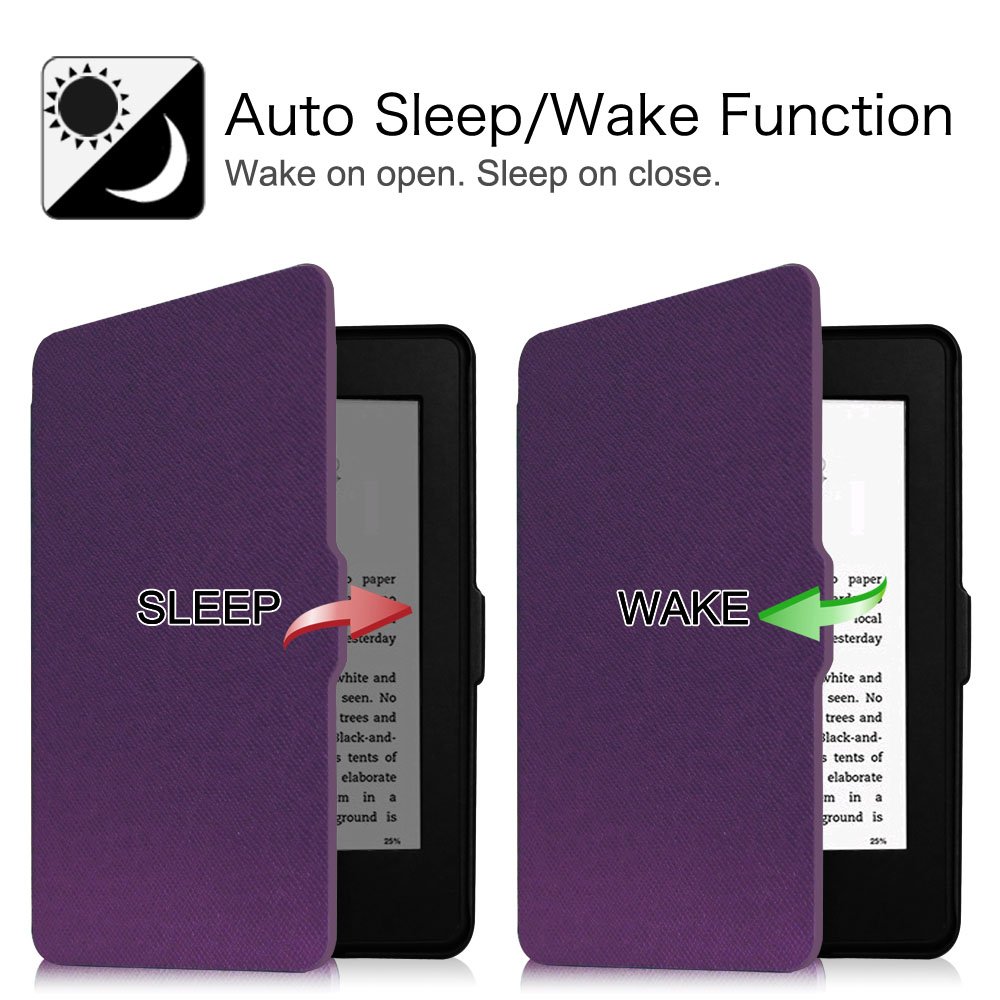 Foto 4 pulgar | Funda Fintie Slimshell Para Kindle Paperwhite 2012-2017, Color Violeta - Venta Internacional.