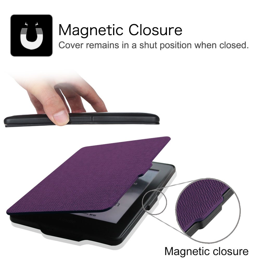Foto 5 pulgar | Funda Fintie Slimshell Para Kindle Paperwhite 2012-2017, Color Violeta - Venta Internacional.