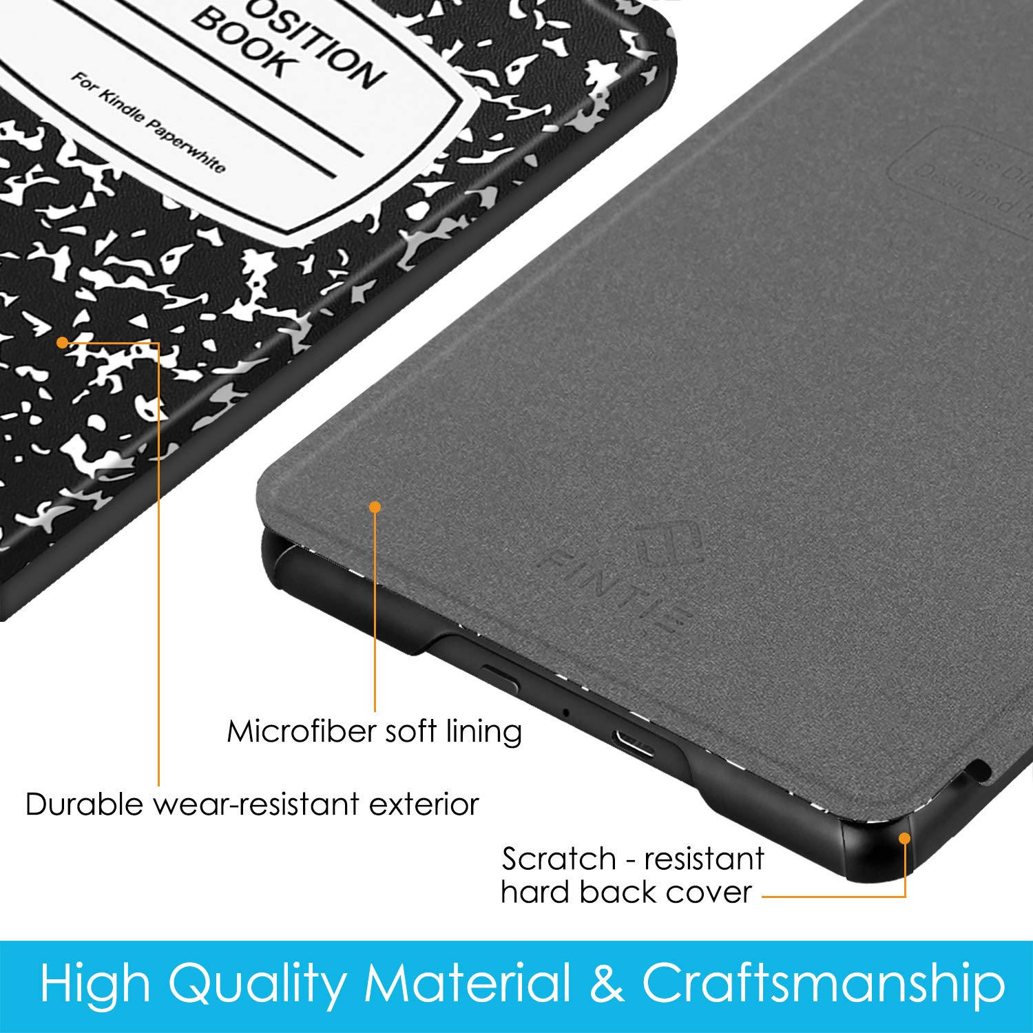Foto 3 | Funda Fintie Slimshell Para Kindle Paperwhite 10ª Generación 2018 - Venta Internacional.