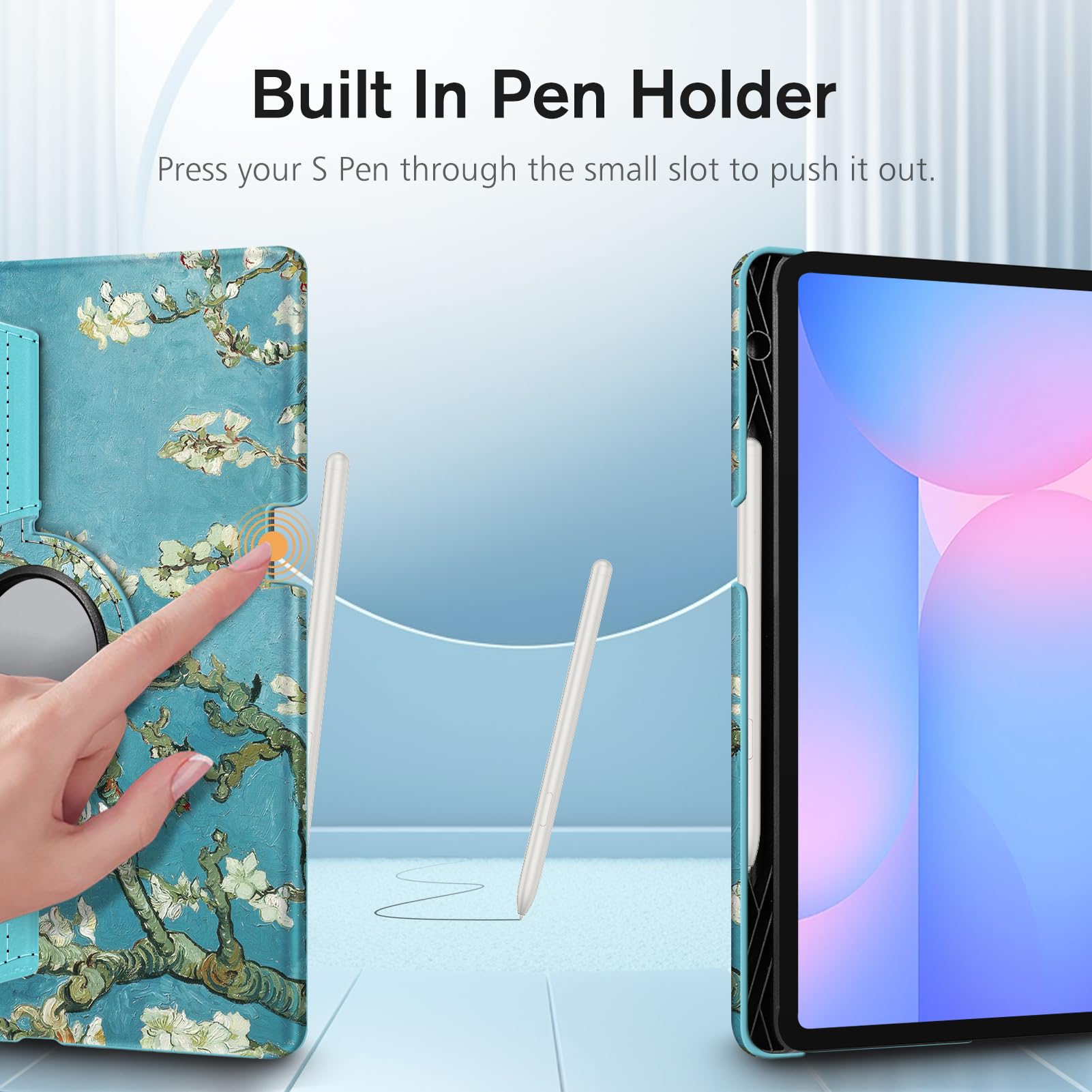 Foto 6 | Funda Giratoria Fintie Para Samsung Galaxy Tab S10 Fe/s9 Fe 5g - Venta Internacional.