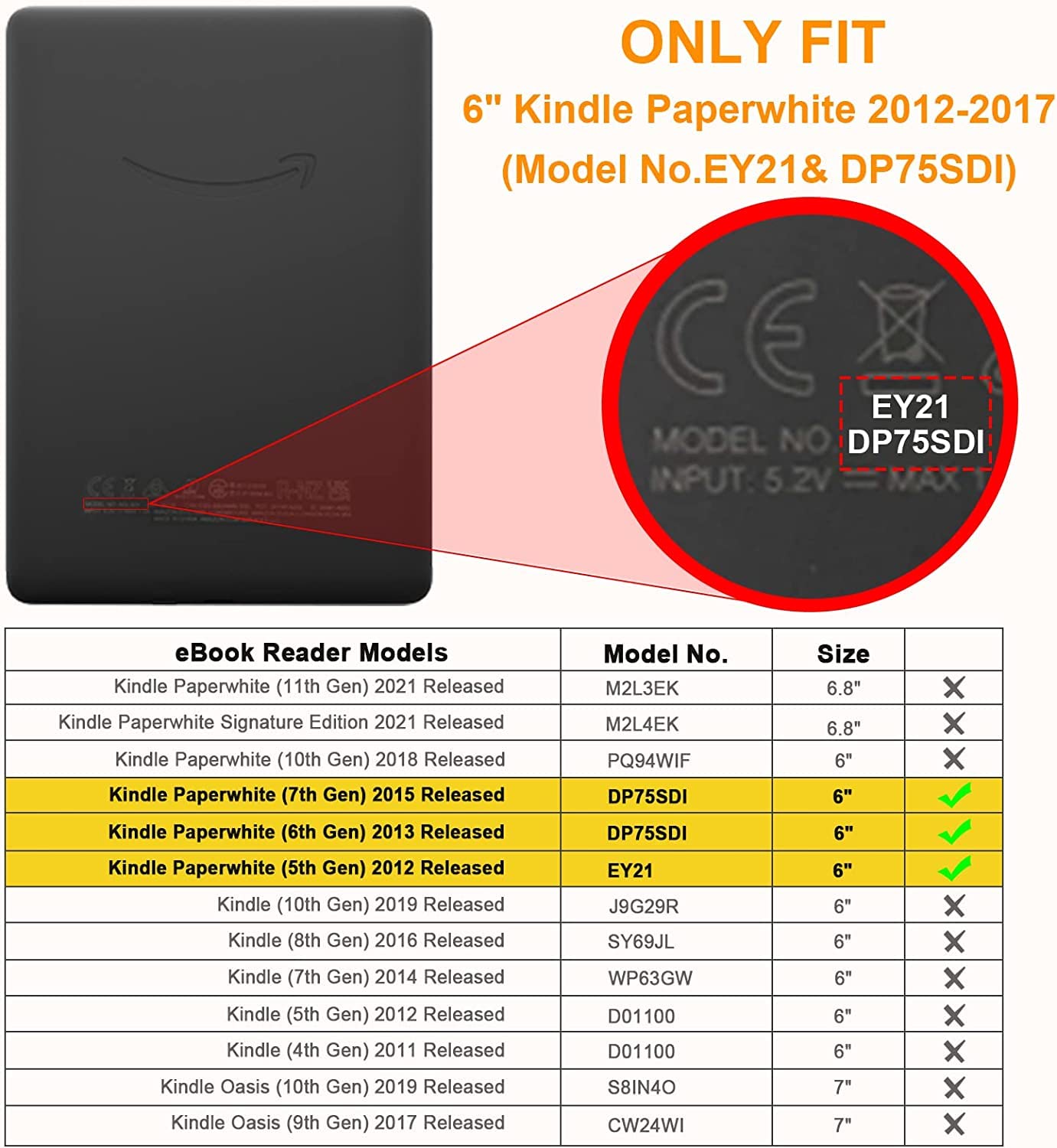 Foto 3 pulgar | Funda Fintie Slimshell Para Kindle Paperwhite 2012-2017, Color Rosa - Venta Internacional.