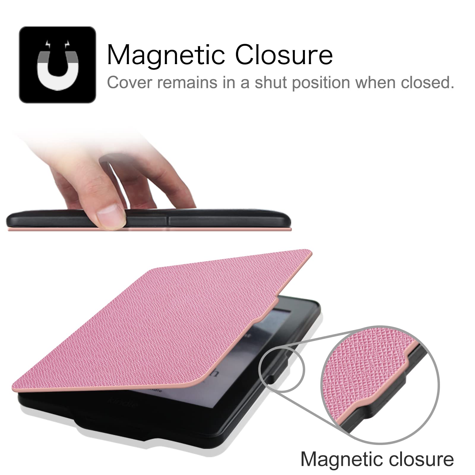 Foto 5 | Funda Fintie Slimshell Para Kindle Paperwhite 2012-2017, Color Rosa - Venta Internacional.