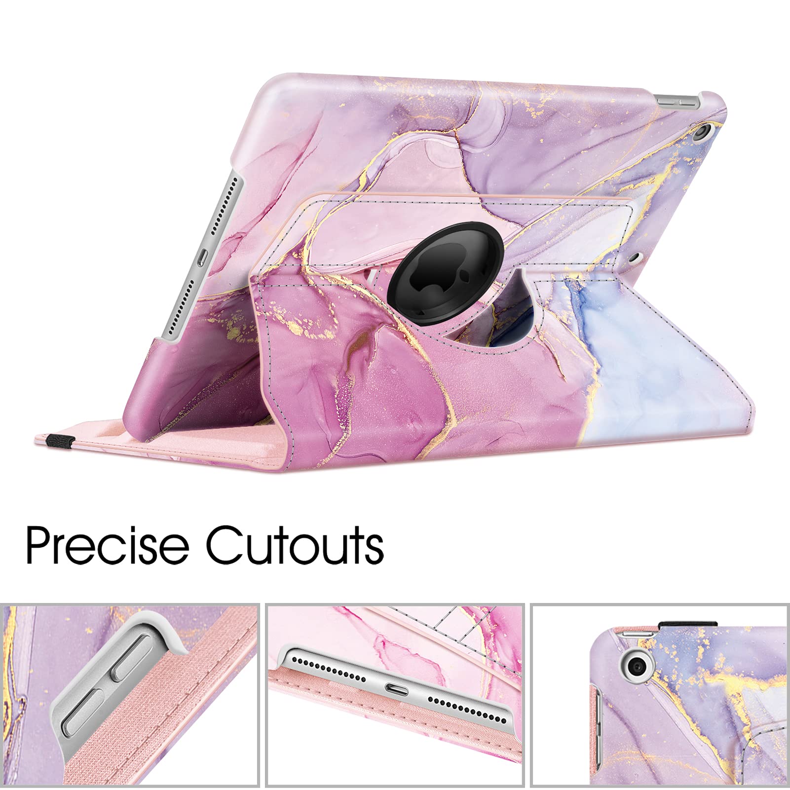 Foto 8 pulgar | Funda Giratoria Fintie Para Ipad De 9ª, 8ª Y 7ª Generación De 10,2 Pulgadas, Color Rosa - Venta Internacional.