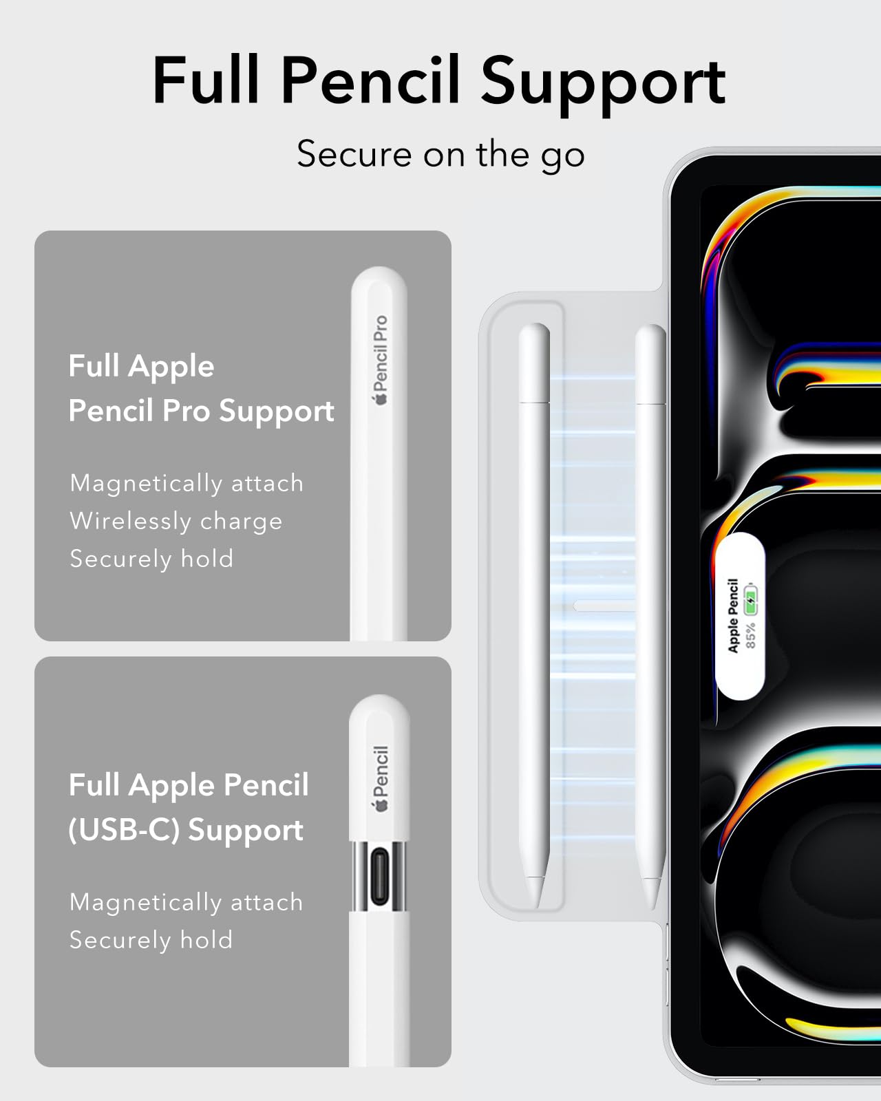 Foto 6 | Funda Esr Rebound Series Para Ipad Pro 11 2024 (5ª Generación), Color Blanco - Venta Internacional.