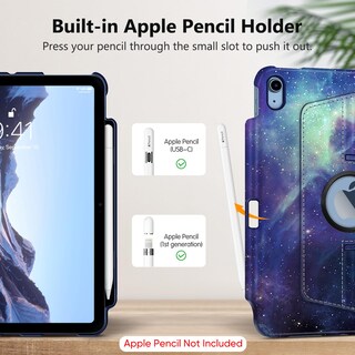 Foto 5 | Funda Giratoria Fintie Para Ipad 11.ª Generación De 11 Pulgadas Con Soporte Para Lápices - Venta Internacional.