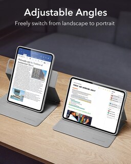 Foto 5 | Funda Esr Para Ipad Pro 11 2024 5.ª Generación Con Soporte Para Lápices, Color Gris - Venta Internacional.