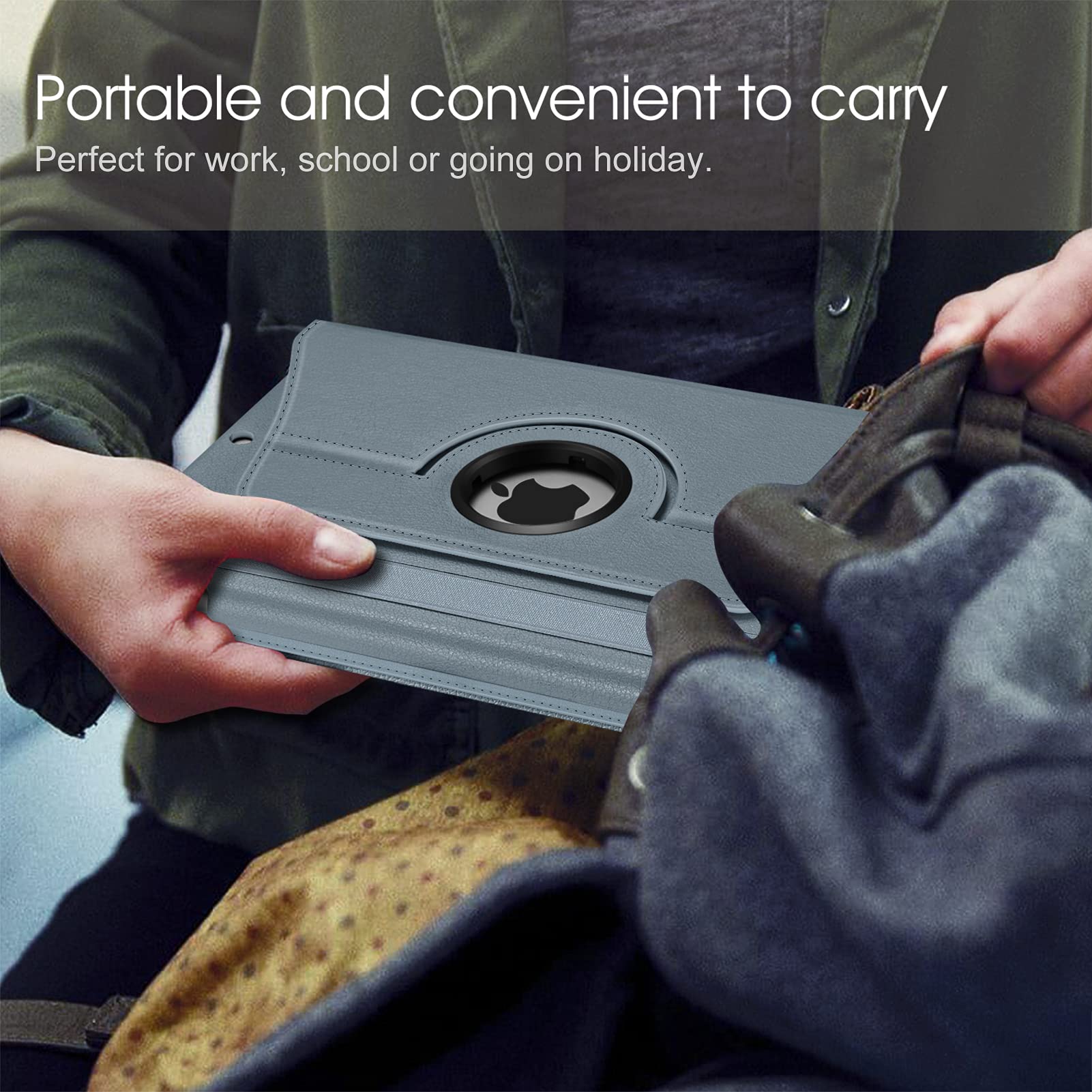 Foto 7 | Funda Giratoria Fintie Para Ipad De 9ª, 8ª Y 7ª Generación De 10,2 Pulgadas, Azul - Venta Internacional.
