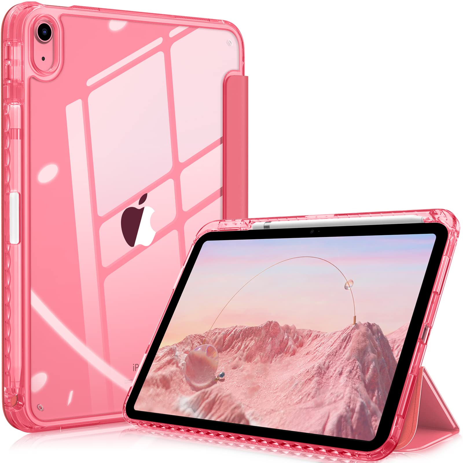 Funda Fintie Hybrid Slim Para Ipad 11.ª Generación De 11 Pulgadas, Color Sandía - Venta Internacional.