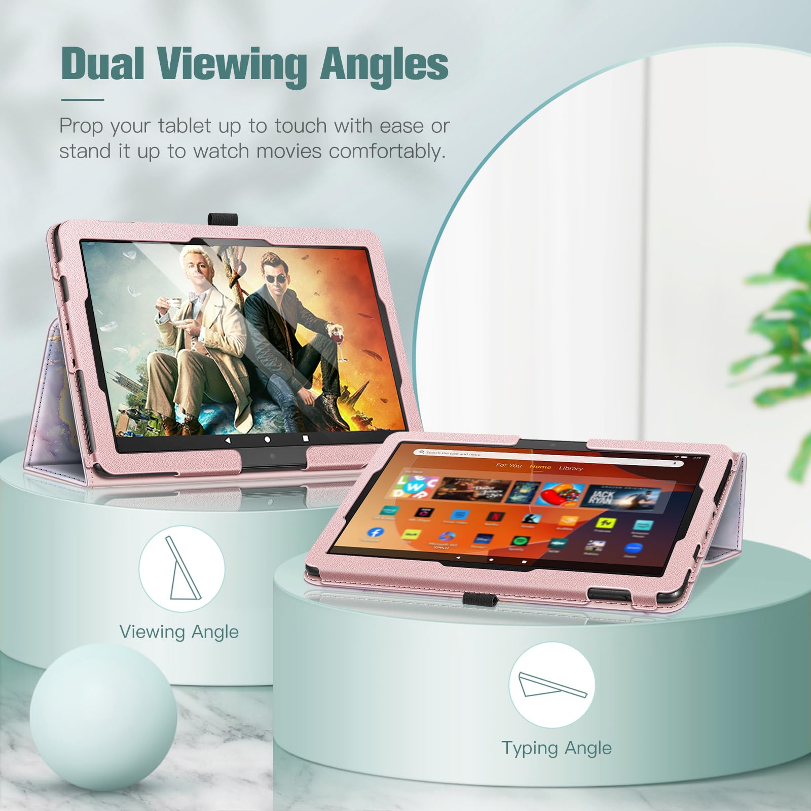 Foto 5 pulgar | Funda Tipo Folio Fintie Para Tablet Amazon Fire Hd 10/10 Plus - Venta Internacional.