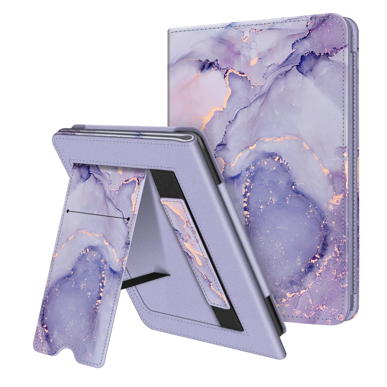 Foto 1 | Funda Con Soporte Fintie Para Kindle Paperwhite 6 10.ª Generación, Color Lila Y Mármol - Venta Internacional.