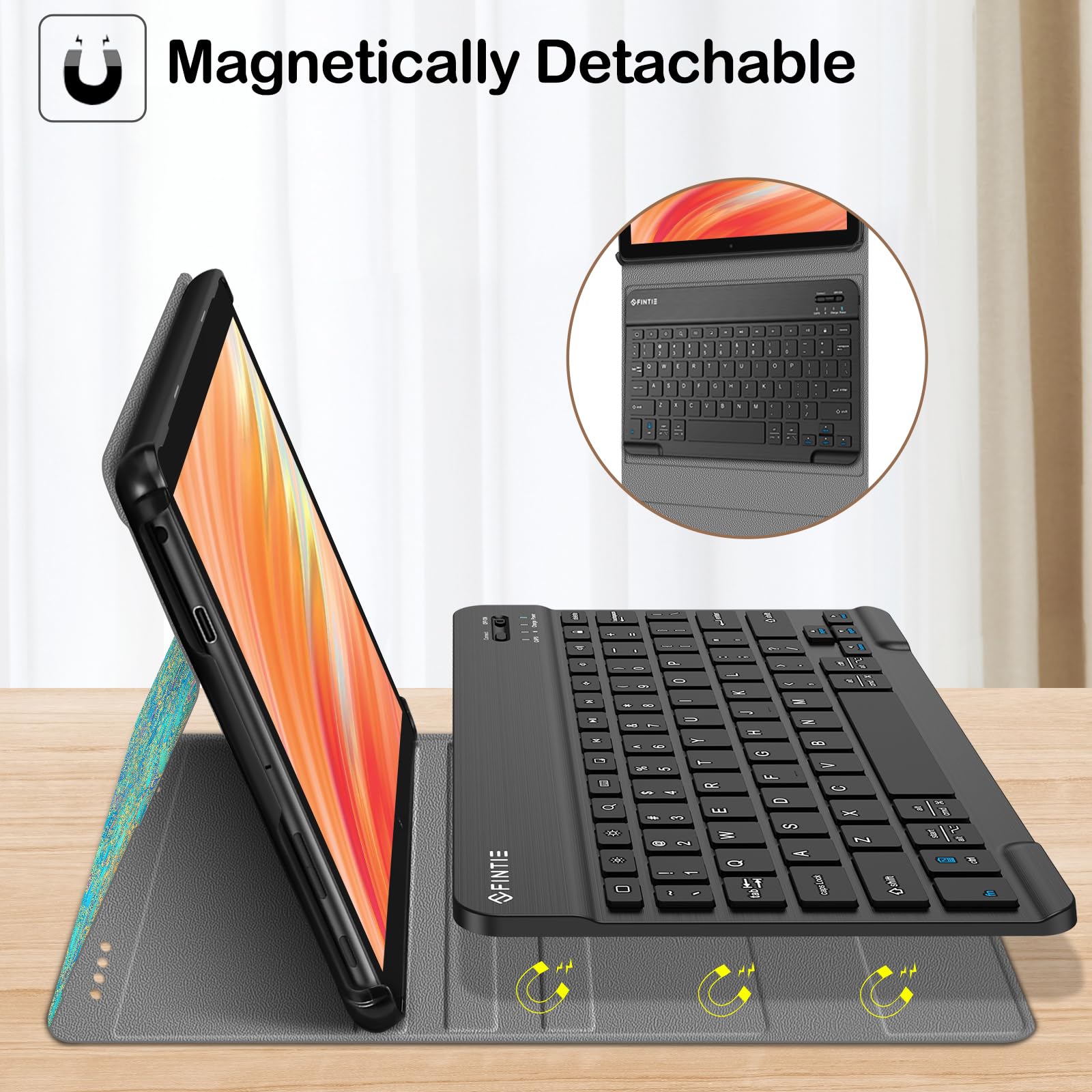 Foto 3 | Funda De Teclado Fintie Para Tableta Amazon Fire Hd 10 De 13ª Generación - Venta Internacional.