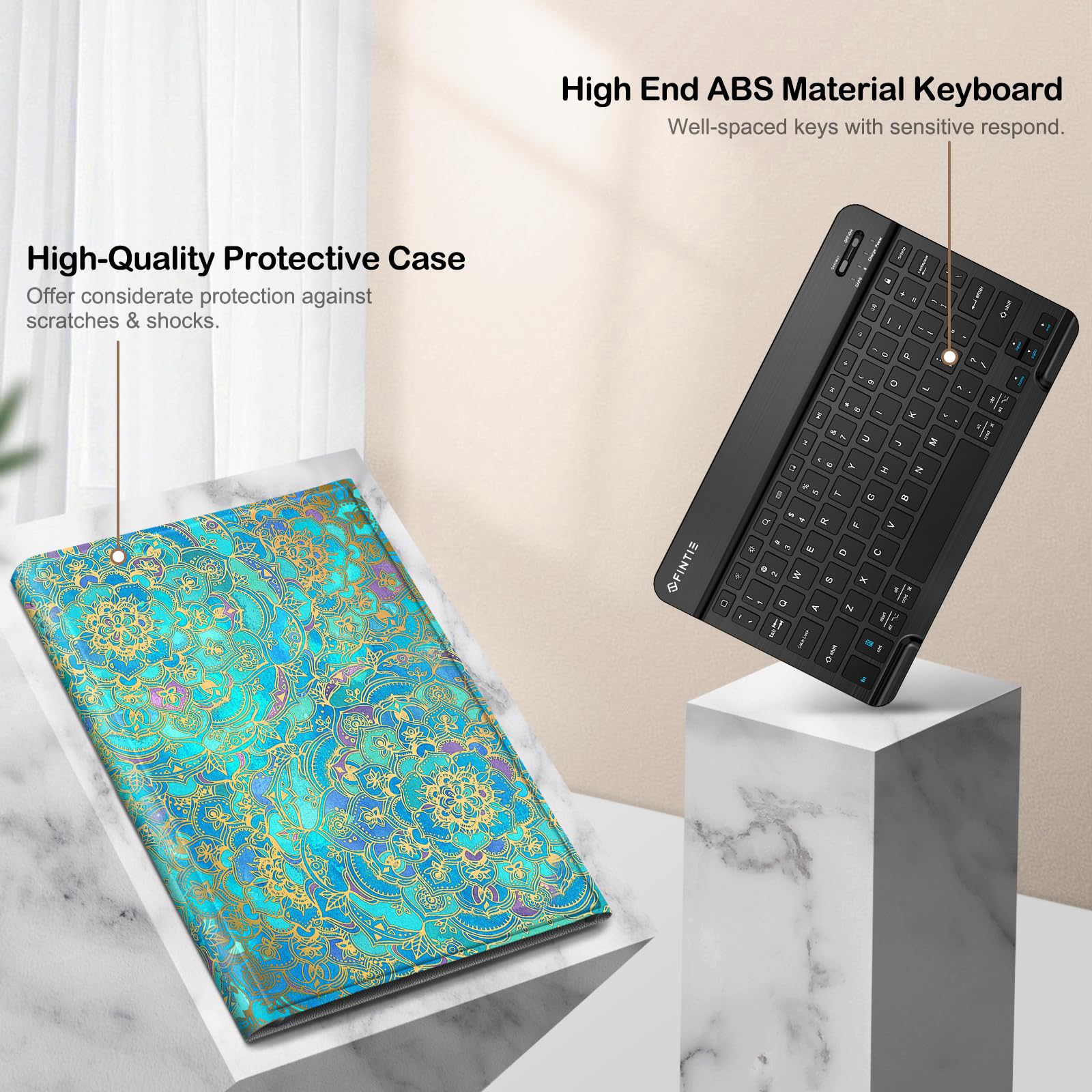 Foto 8 pulgar | Funda De Teclado Fintie Para Tableta Amazon Fire Hd 10 De 13ª Generación - Venta Internacional.