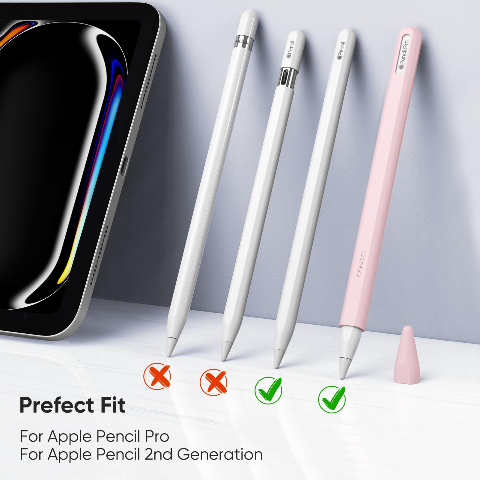 Foto 3 pulgar | Funda De Silicona Para El Apple Pencil Pro Y El Apple Pencil De Segunda Generación - Venta Internacional.
