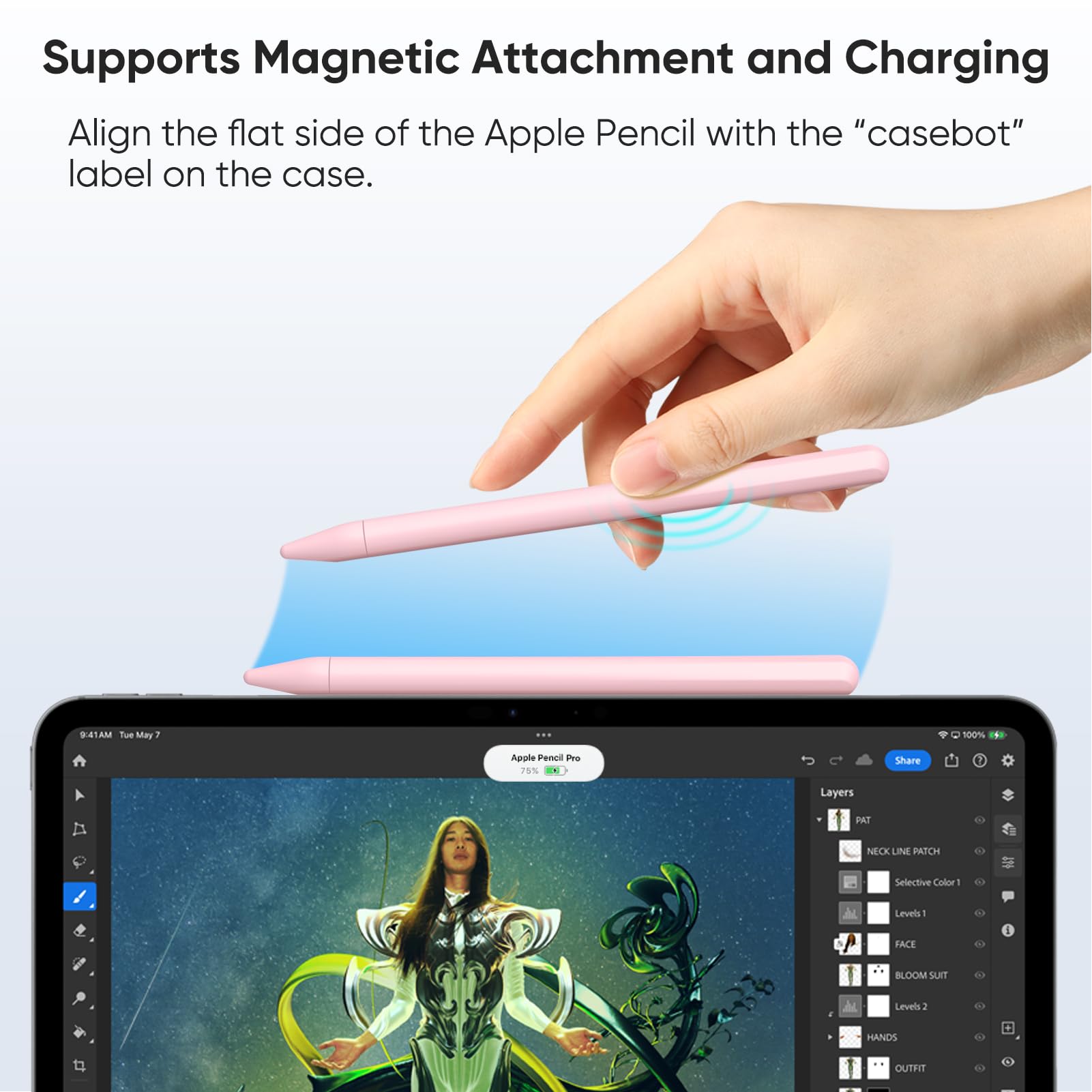 Foto 5 pulgar | Funda De Silicona Para El Apple Pencil Pro Y El Apple Pencil De Segunda Generación - Venta Internacional.