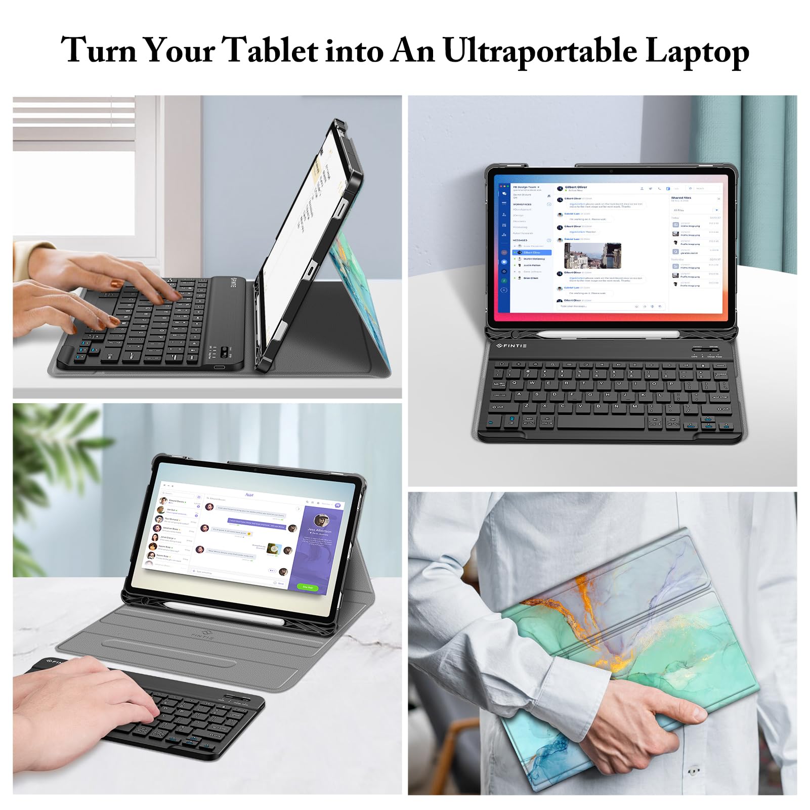 Foto 7 | Funda Con Teclado Fintie Para Samsung Galaxy Tab S10 Fe/ S9 Fe 5g 10.9 - Venta Internacional.