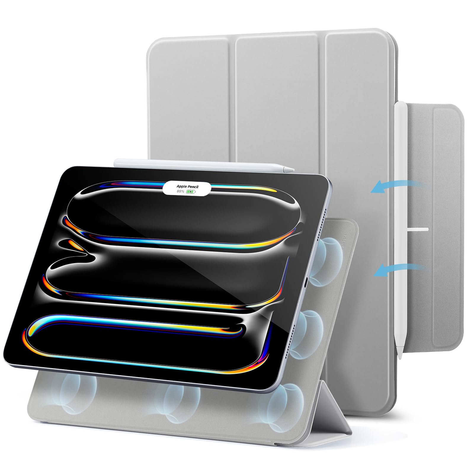 Foto 1 | Funda Esr Rebound Series Para Ipad Pro De 13 Pulgadas (2024), Color Gris - Venta Internacional.